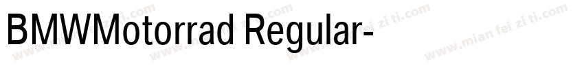 BMWMotorrad Regular字体转换